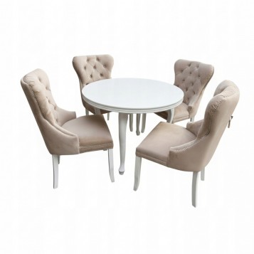 BIAŁY ZESTAW DO SALONU STÓŁ...